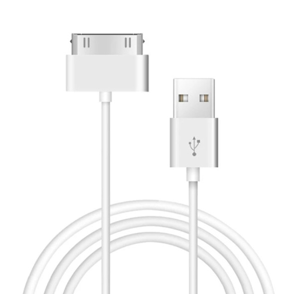 2m USB Double Sided Sync Data / Charging Cable, For iPhone 4 & 4S / iPhone 3GS / 3G / iPad 3 / iPad 2 / iPad / iPod Touch(White)