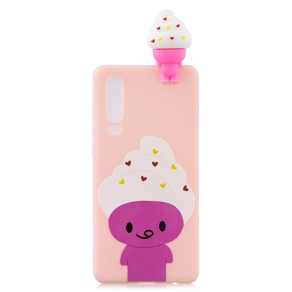 For Huawei P30 Shockproof Cartoon TPU Protective Case(Ice Cream)