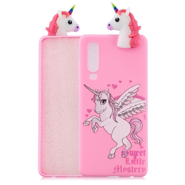 For Huawei P30 Shockproof Cartoon TPU Protective Case(Unicorn)