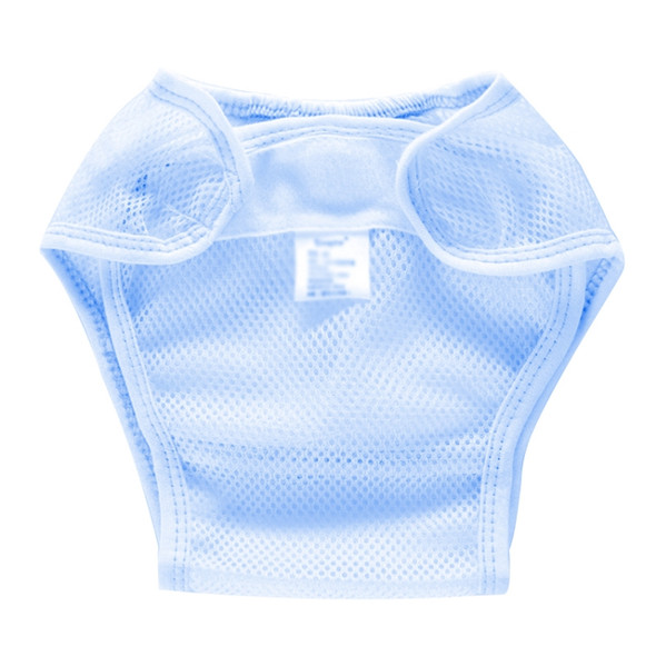 Summer Slim Breathable Waterproof Adjustable Baby Mesh Cloth Diaper, Size:S(Blue)