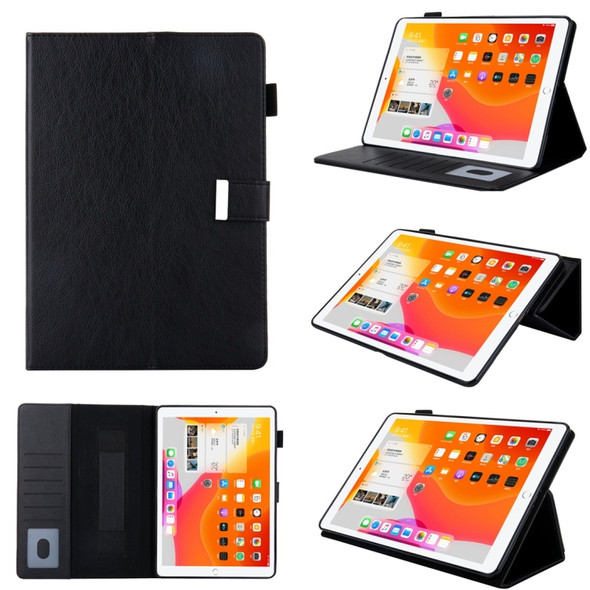 For iPad Pro 11 inch ?2018? Business Style Horizontal Flip Leather Case with Holder & Card Slot & Photo Frame & Wallet & Hand Strap & Sleep / Wake-up Function(Black)