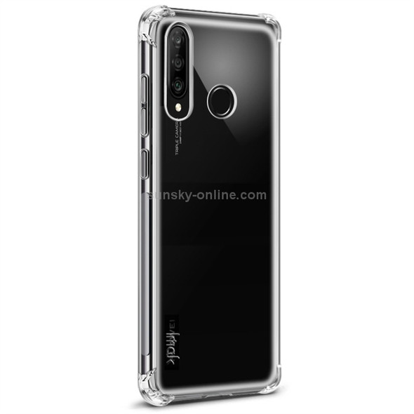 IMAK All-inclusive Shockproof Airbag TPU Case for Huawei P30 Lite / Nova 4e, with Screen Protector (Transparent)