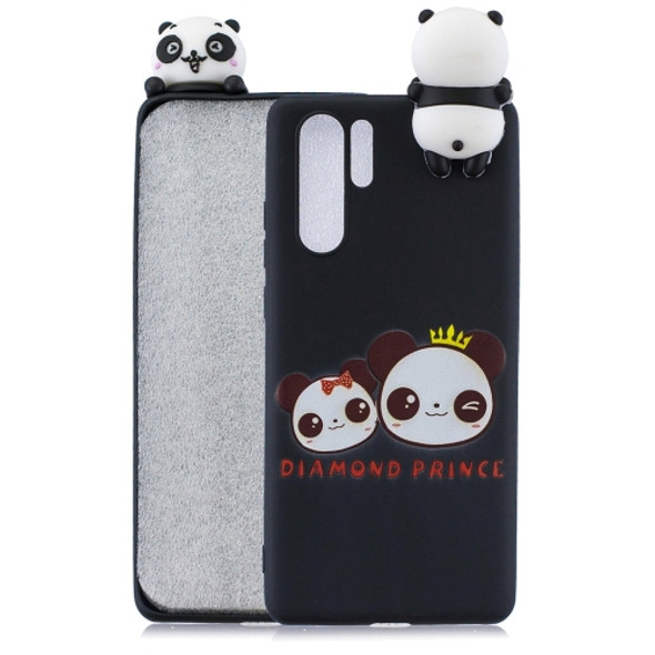 For Huawei P30 Pro Shockproof Cartoon TPU Protective Case(Two Pandas)