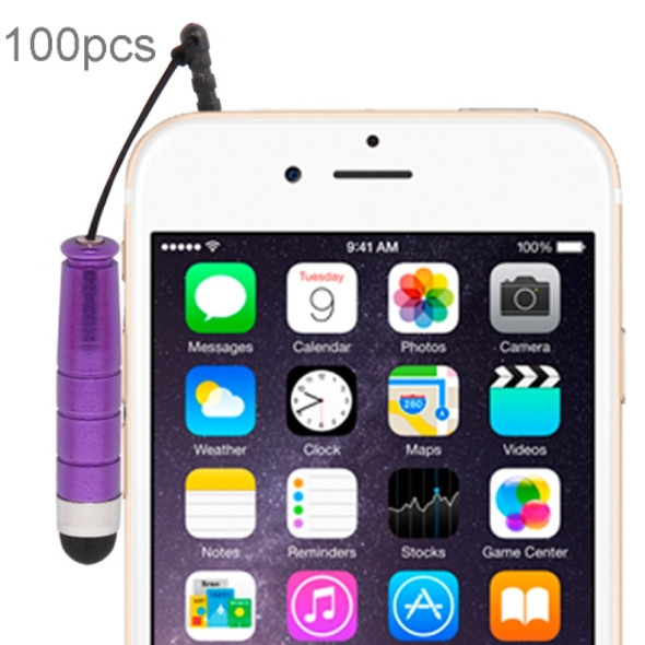 100 PCS Mini Universal Capacitive Stylus Pen, Random Color Delivery, For iPhone 6 & 6 Plus / iPhone 5 & 5S & 5C, iPad Air 2 / iPad Air / iPad 4 / iPad mini 3 / 2 / 1 and All Capacitive Touch Screen