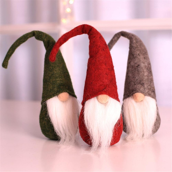 Xmas DIY Decoration Christmas Mini Santa Claus Doll Toy(Red)