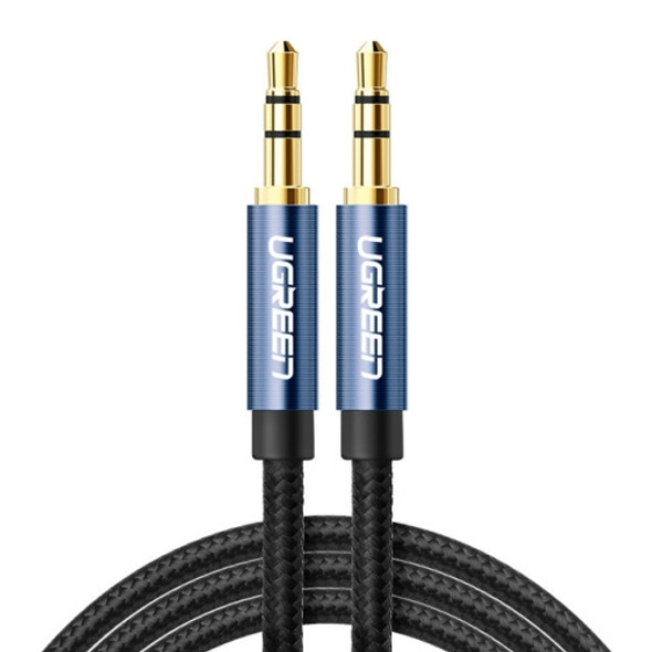 Ugreen AV112 Audio Cable 3.5mm Speaker Line Aux Cable, Length:1m(Blue)