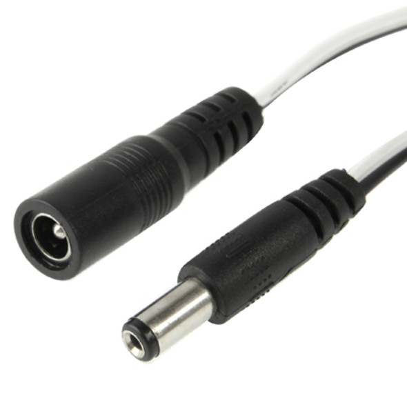 5.5 x 2.1mm DC Power Extension Cable for LED Light Controller, Length: 40cm