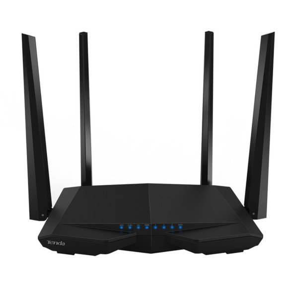 Tenda AC6 AC1200 Smart Dual-Band Wireless Router 5GHz 867Mbps + 2.4GHz 300Mbps WiFi Router with 4*5dBi External Antennas(Black)