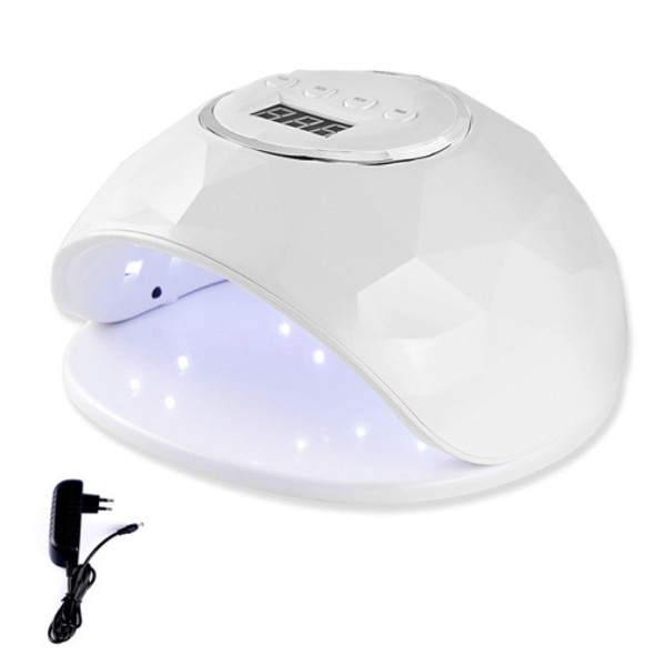 F6 UV LED Lamp Nail Dryer Dual hands Nail Lamp Curing UV Gel Nail Polish With Sensor & Timer & LCD Display(White EU)