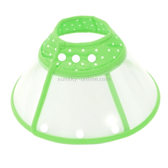 Elizabeth Pet Collar Headgear Ruff Funnel Cover Anti Bite Lick Safety Practical Neck Protective, Size: XL, Suitable for Neck 30-39cm(Green)