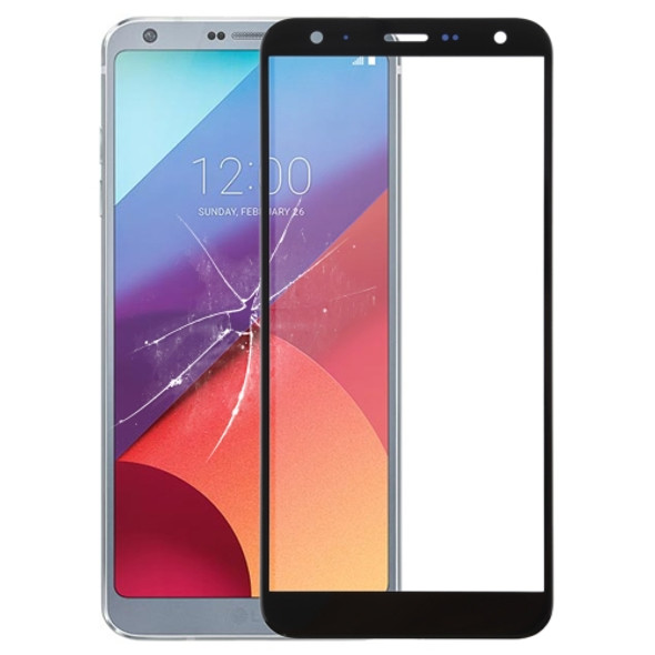 Front Screen Outer Glass Lens for LG G6 H870 H870DS H873 H872 LS993 VS998 US997(Black)