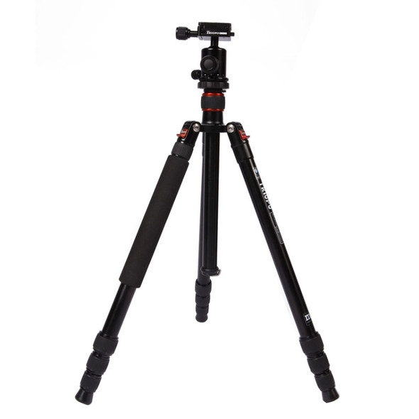 Triopo MT-2504C Adjustable Portable Aluminum Tripod (Gold) with NB-1S Ball Head (Black) for Canon Nikon Sony DSLR Camera