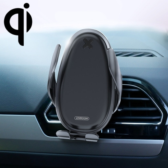 JOYROOM JR-ZS199 Speed Series Qi Standard Air Outlet Wireless Induction Charging Car Bracket (Dark Gray)