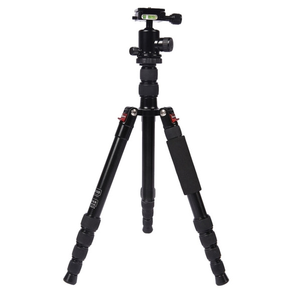 Triopo MT-2505C Adjustable Portable Aluminum Tripod with NB-1S Ball Head for Canon Nikon Sony DSLR Camera(Black)