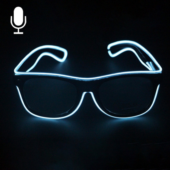 New Style LED Multi-color Fluorescent Glow Glasses EL Flashing Glasses, Sound Control Type, Random Color Delivery