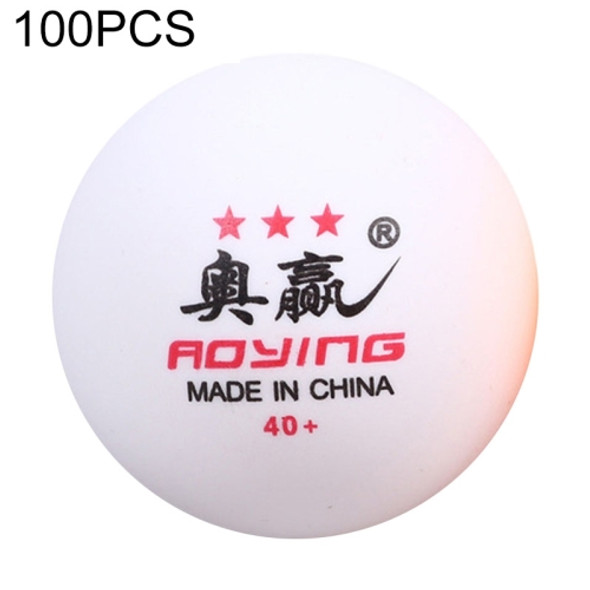 ROYING 100 PCS Professional ABS Table Tennis Training Ball, Diameter: 40mm, Specification:White 2Stars