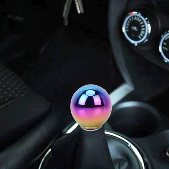 Universal Vehicle Car Gradient Blue Screwed Shifter Cover Manual Automatic Aluminum Gear Shift Knob
