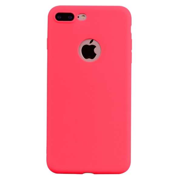 For iPhone 8 Plus / 7 Plus Candy Color TPU Case(Red)