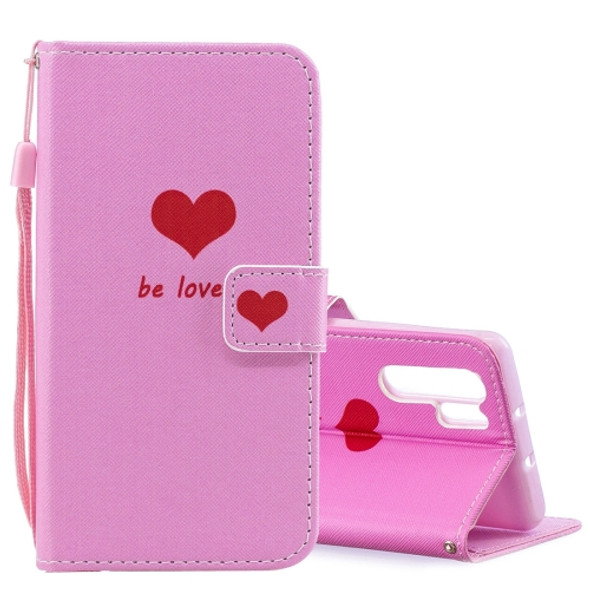Heart Pattern Horizontal Flip Leather Case for Huawei P30 Pro, with Holder & Card Slots & Wallet