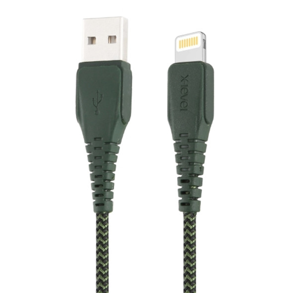 X-level Off-Road Series 8 Pin Charging Cable, Length: 25cm(Army Green)