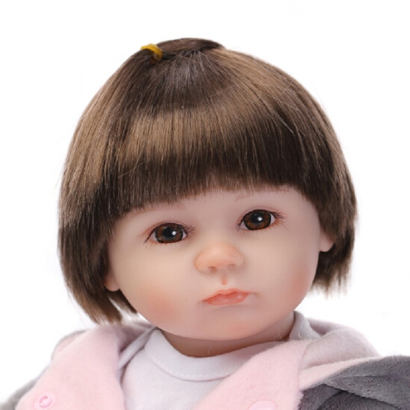 NPK 18 inch Silicone Reborn Boy Dolls Baby Toys for Child Gift(Brown Eye)