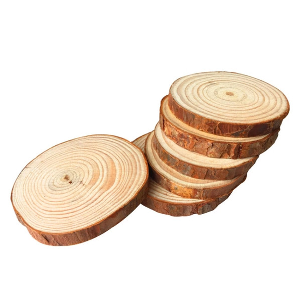 10 PCS Log Round Wood Pieces Hand-painted Decorative Shooting Props, Size:Large