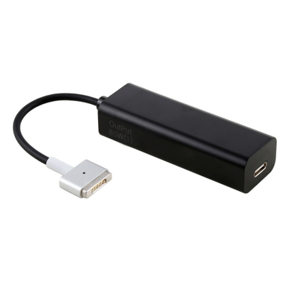 AnyWatt 85W USB-C / Type-C Female to 5 Pin MagSafe 2 Male T Head Series Charge Adapter Converter for MacBook Pro (Black)