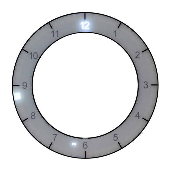 Creative Silent Circular LED Clock (Black White)