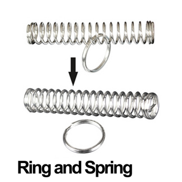 Magic Trick Toy - Ring and Spring(Silver)