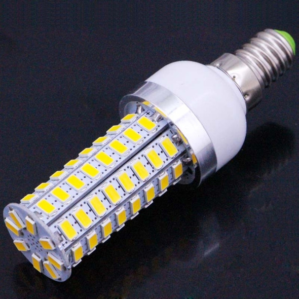 E14 6.0W 520LM Corn Light Bulb, 72 LED SMD 5730, Warm White Light, AC 220V