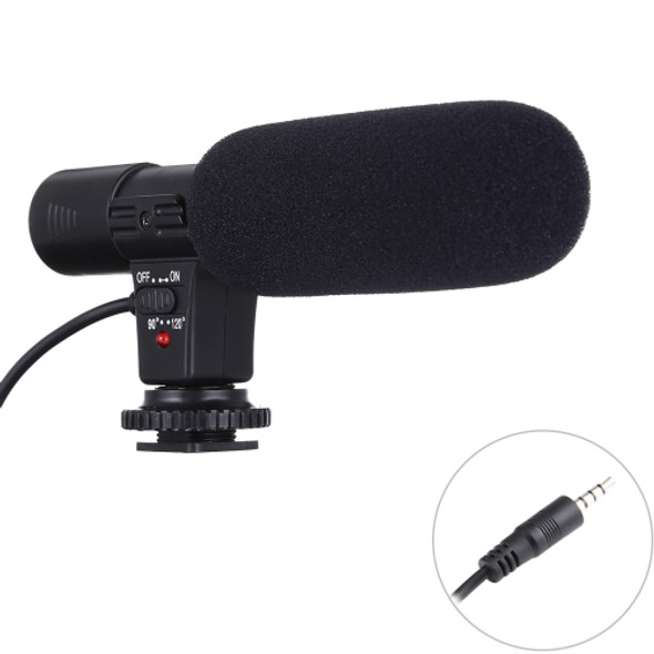 MIC-02 30-18000Hz Rate Sound Clear Stereo Microphone for Smartphone, Cable Length: 28cm