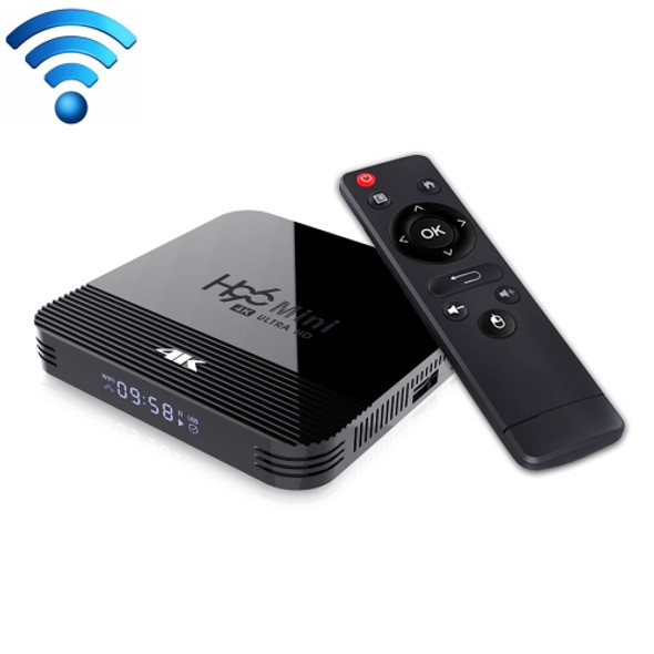 H96 MINI H8 4K UHD Smart TV Box with Remote Controller, Android 9.0 RK3228A Quad-core Cortex-A7, 2GB+16GB, Support WiFi & BT & AV & HDMI & Ethernet (Black)