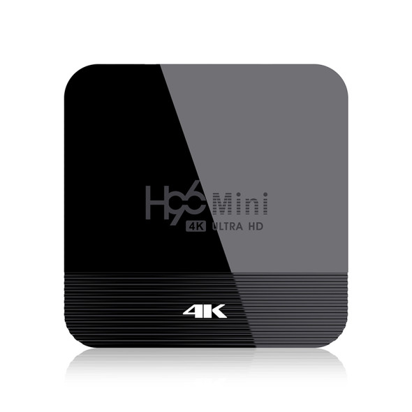 H96 MINI H8 4K UHD Smart TV Box with Remote Controller, Android 9.0 RK3228A Quad-core Cortex-A7, 2GB+16GB, Support WiFi & BT & AV & HDMI & Ethernet (Black)