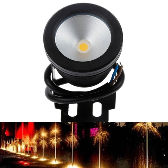 10W Swimming Pool Underwater Fountain Spotlight Timed Fish Tank Underwater Spotlight DC 12V(Warm White Light)