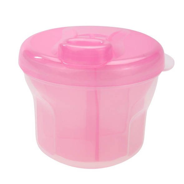 3 PCS Portable Milk Powder Formula Dispenser Food Container Infant Feeding Storage Box(Pink)