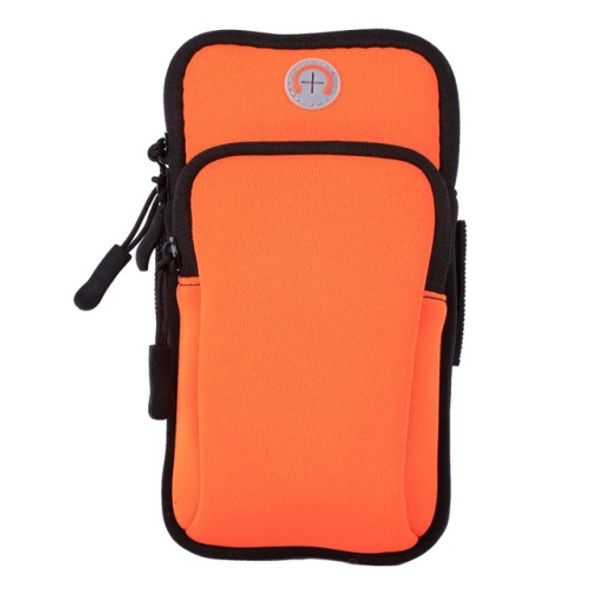 Sport Armband Waterproof Phone Holder Case Bag for 4-6 inch Phones(Orange)