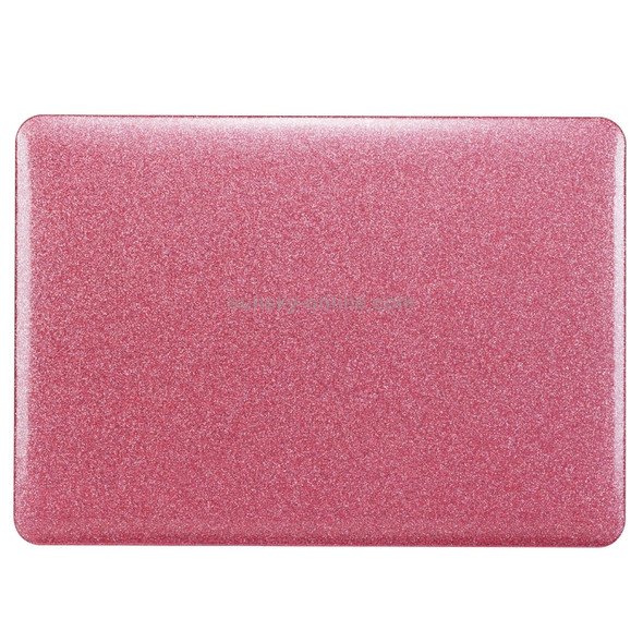 Glittery Powder Laptop PU Leather Paste Case for MacBook Pro 13.3 inch A1989 (2018) / A1708 (2016 - 2017) / A1706 (2016 - 2017)(Pink)