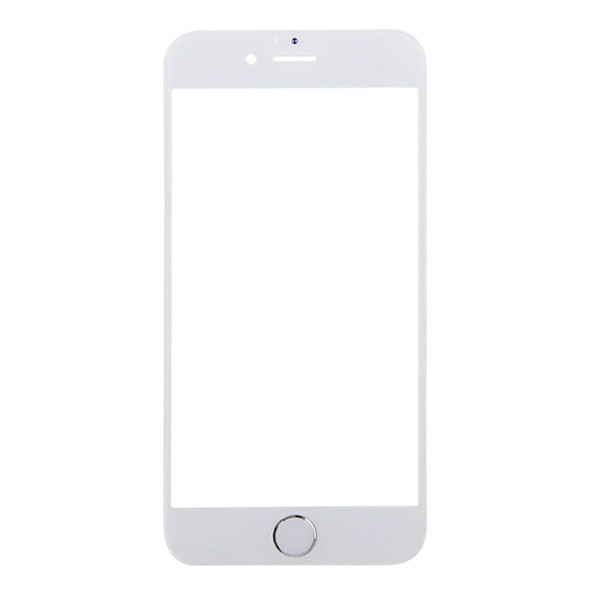 Front Screen Outer Glass Lens with Home Button for iPhone 6s Plus (Silver)