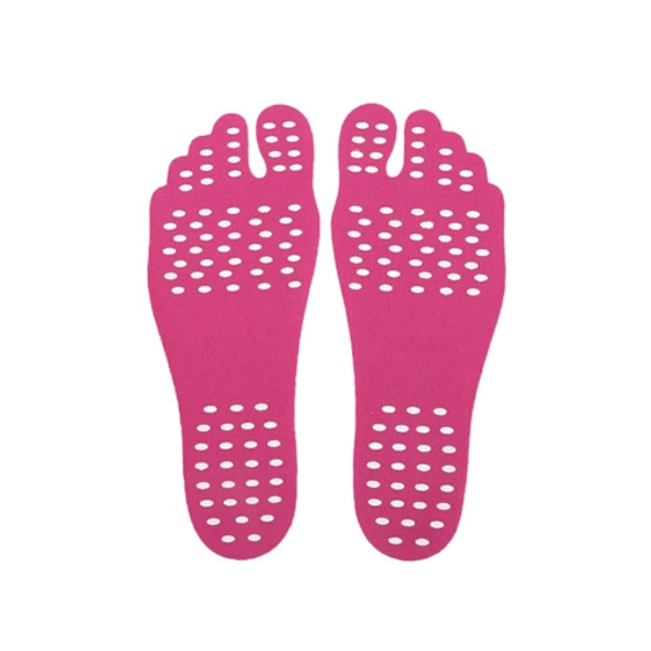 Invisible Anti-slip Summer Beach Sandals Insole Size: L, Length: 25 cm(Magenta)