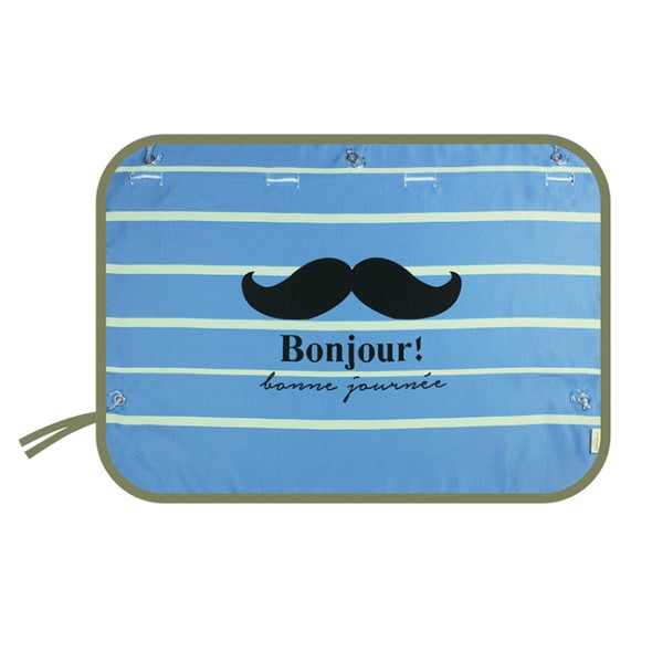 Mustache Pattern Car Large Rear Window Sunscreen Insulation Window Sunshade Cover, Size: 70*50cm