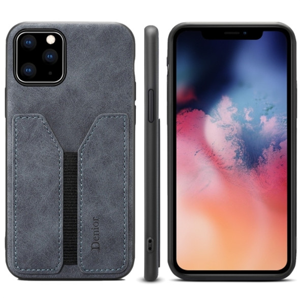 PU + TPU Protective Case with Card Slots for iPhone 11(Grey)