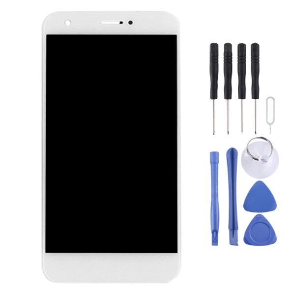 For ZTE Blade A512 LCD Screen and Digitizer Full Assembly(White)