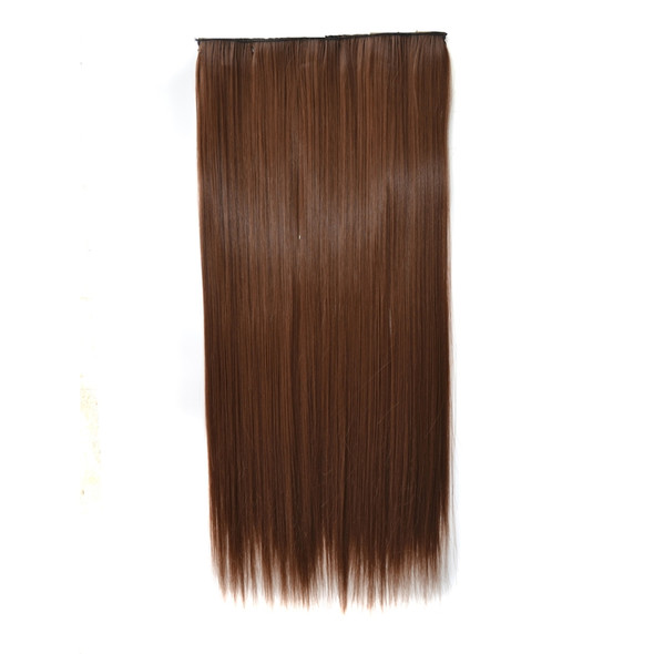 12# One-piece Seamless Five-clip Wig Long Straight Wig Piece