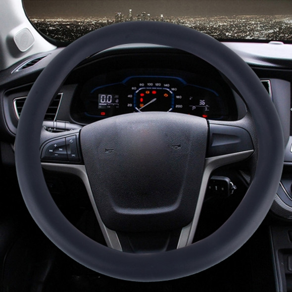 Flash Powder Series Texture Universal Rubber Car Steering Wheel Cover Sets Four Seasons General (Grey)