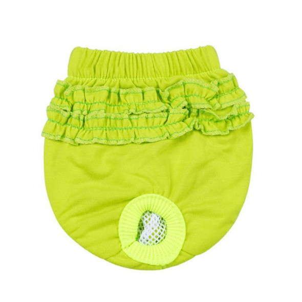 Pet Dog Panty Brief Sanitary Pants Clothing Pet Supplies, Size:XS(Green)