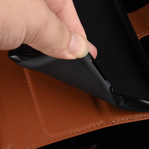 Litchi Texture Horizontal Flip Leather Case for Xiaomi MI CC9e / MI A3, with Wallet & Holder & Card Slots(black)