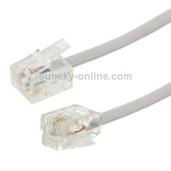 2 Core RJ11 to RJ11 Telephone cable, Length: 1.5m