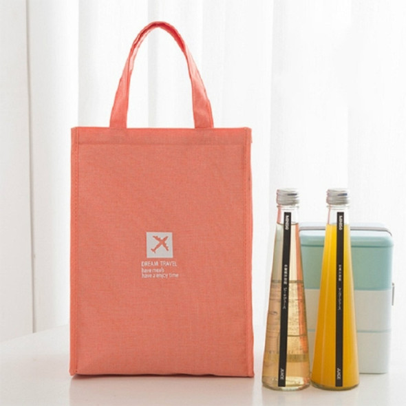 Portable Lunch Picnic Portable Food Insulation Storage Bag, Size:L 25x35x17cm(Orange)