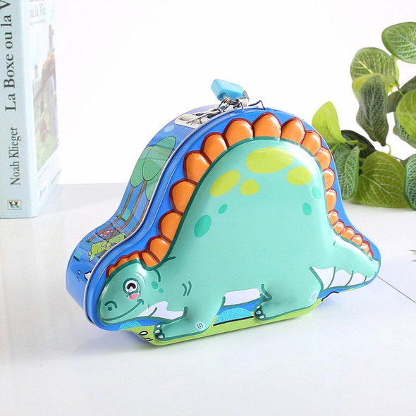 Creative Children Iron Dinosaur Piggy Bank with Lock, Random Color Delivery