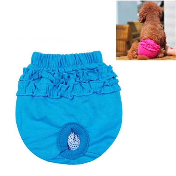 Pet Dog Panty Brief Sanitary Pants Clothing Pet Supplies, Size:M(Blue)